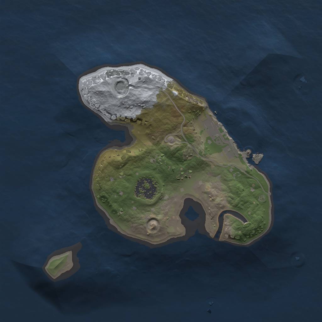 Rust Map: Procedural Map, Size: 1500, Seed: 1483117435, 4 Monuments