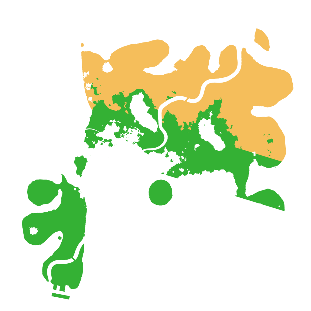 Biome Rust Map: Procedural Map, Size: 3500, Seed: 73947947