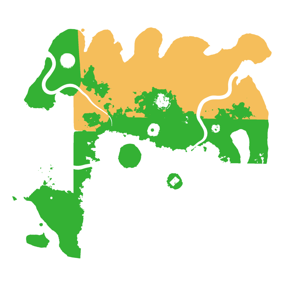 Biome Rust Map: Procedural Map, Size: 3500, Seed: 725975454