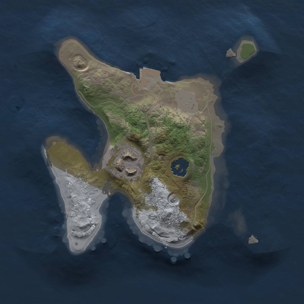 Rust Map: Procedural Map, Size: 1690, Seed: 3, 2 Monuments