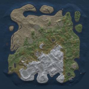 Thumbnail Rust Map: Procedural Map, Size: 4000, Seed: 893253, 16 Monuments