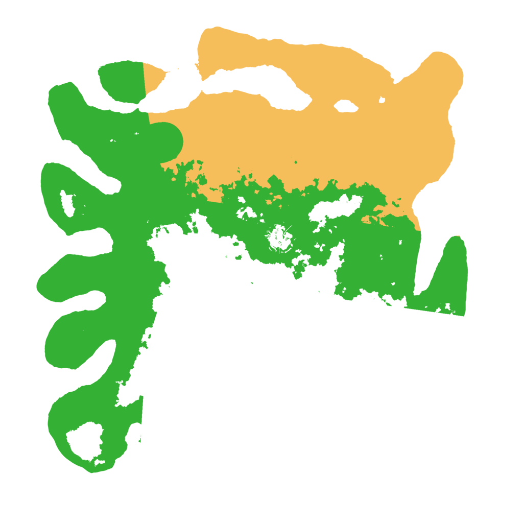 Biome Rust Map: Barren, Size: 3550, Seed: 433465