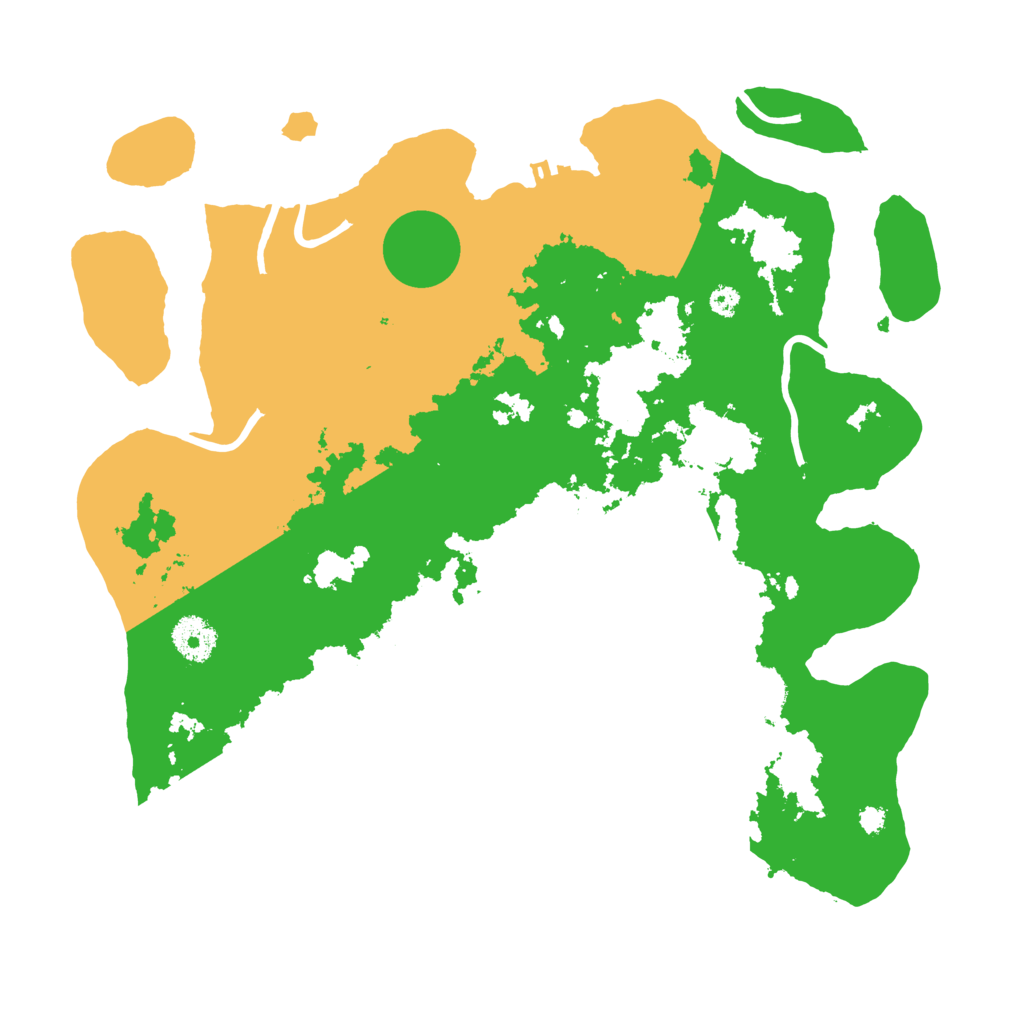 Biome Rust Map: Procedural Map, Size: 3500, Seed: 881147186