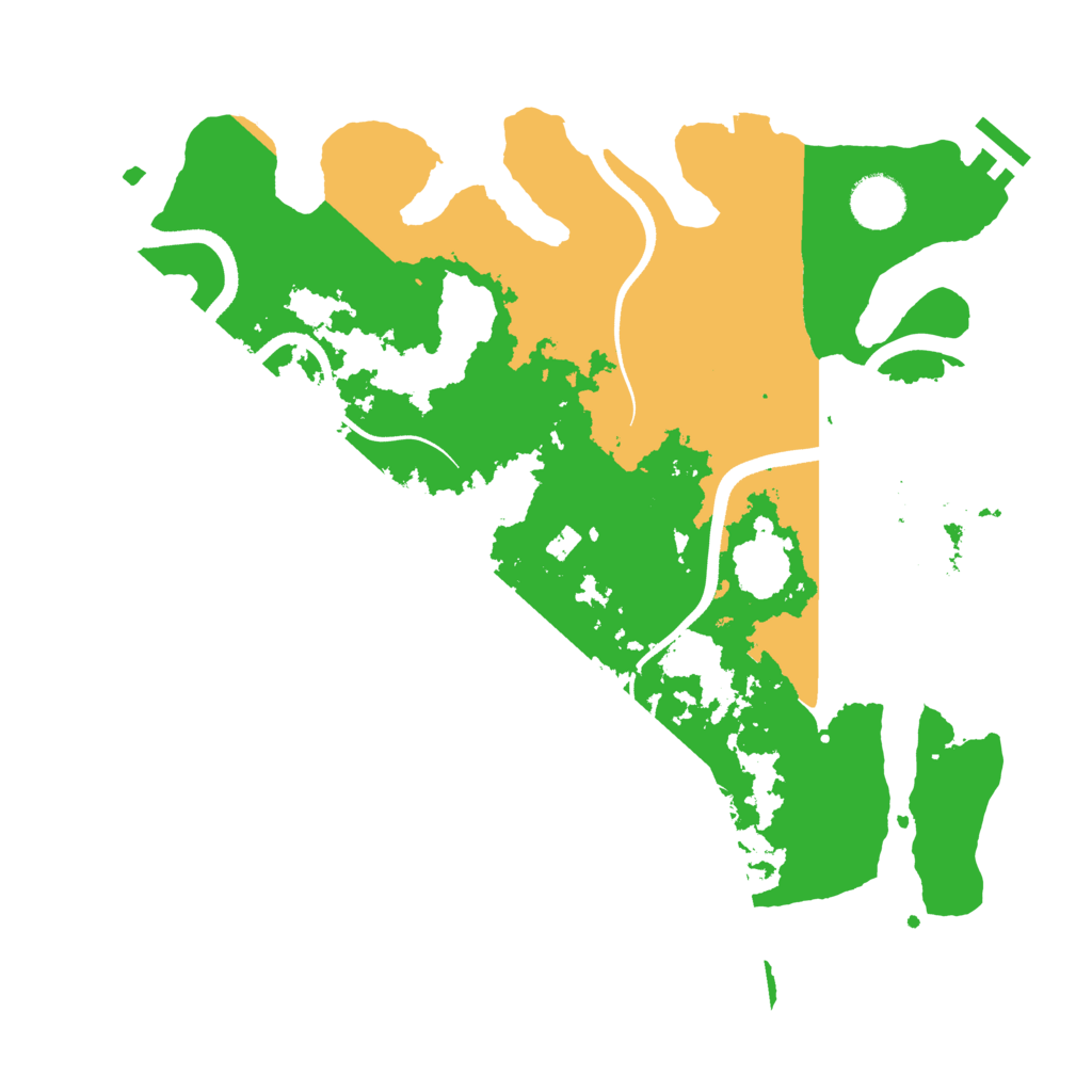Biome Rust Map: Procedural Map, Size: 3500, Seed: 91875949