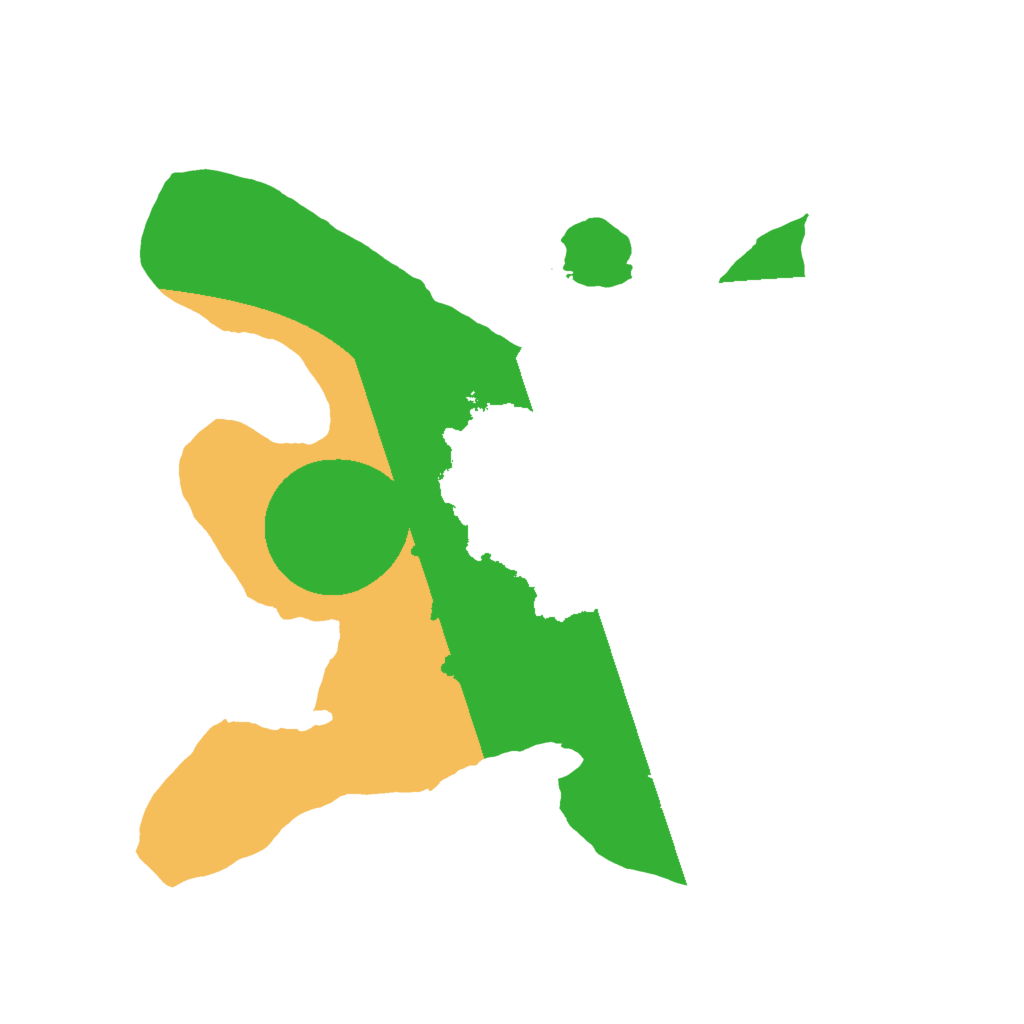 Biome Rust Map: Barren, Size: 2000, Seed: 525600