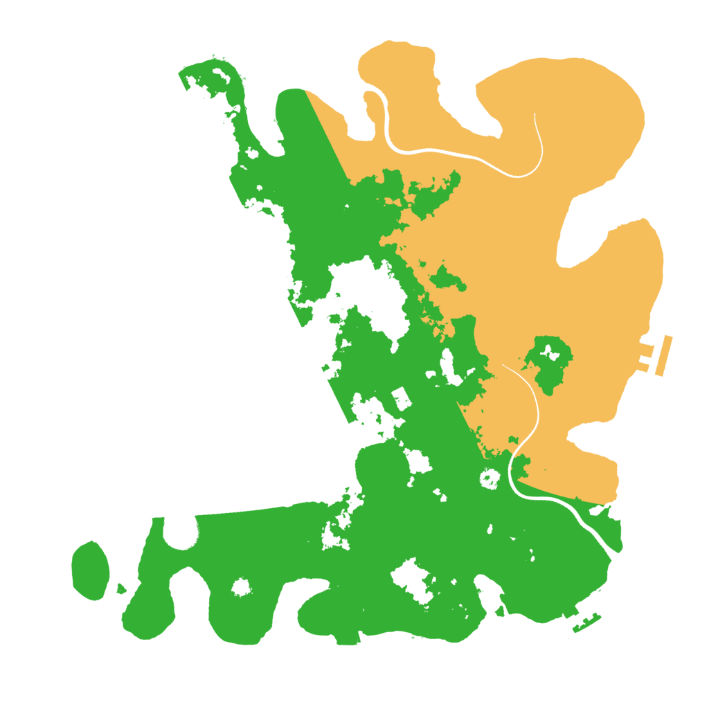 Biome Rust Map: Procedural Map, Size: 3500, Seed: 1929214705