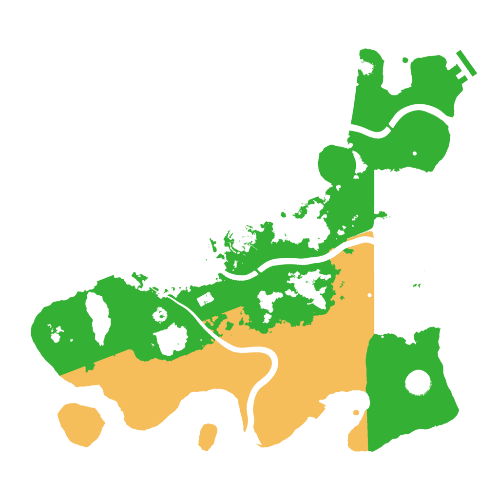 Biome Rust Map: Procedural Map, Size: 3500, Seed: 16914