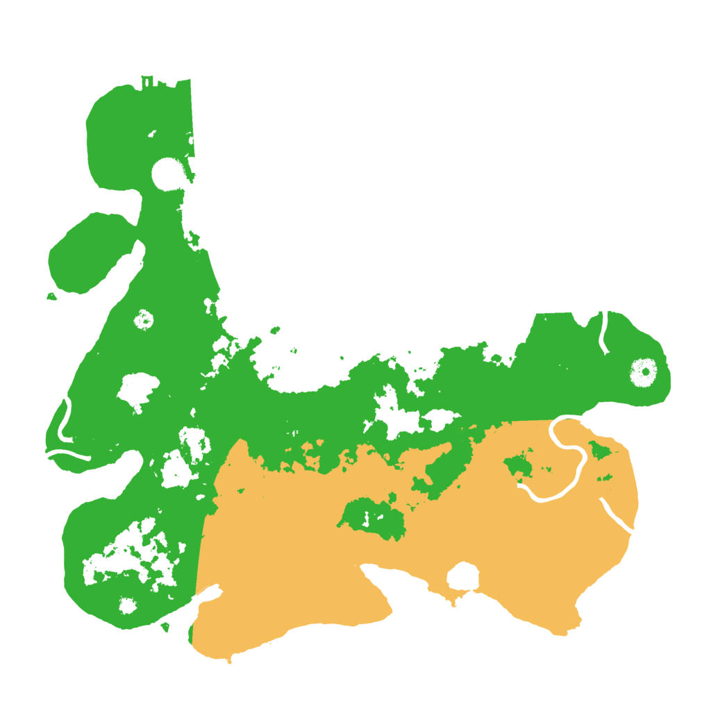 Biome Rust Map: Procedural Map, Size: 3800, Seed: 11111