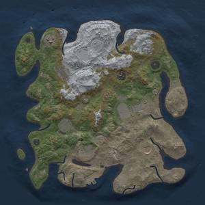 Thumbnail Rust Map: Procedural Map, Size: 3500, Seed: 213021363, 14 Monuments