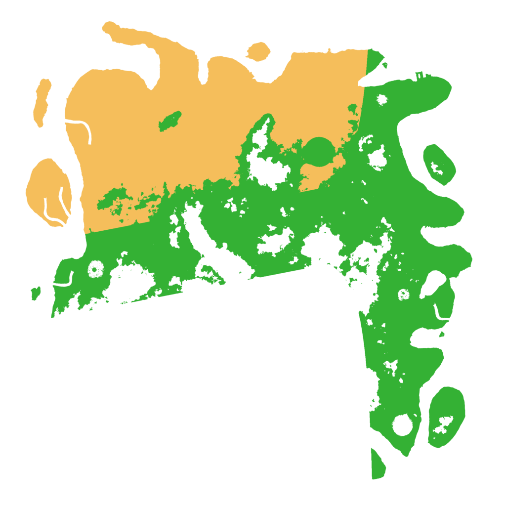Biome Rust Map: Procedural Map, Size: 4500, Seed: 2025363203