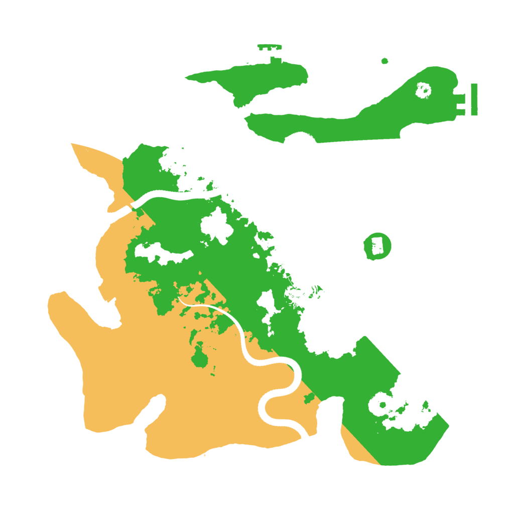 Biome Rust Map: Procedural Map, Size: 3250, Seed: 695860345