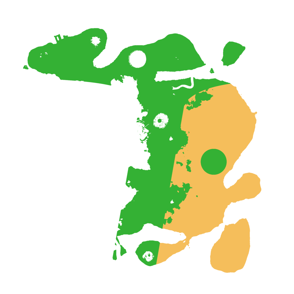 Biome Rust Map: Procedural Map, Size: 3000, Seed: 10801