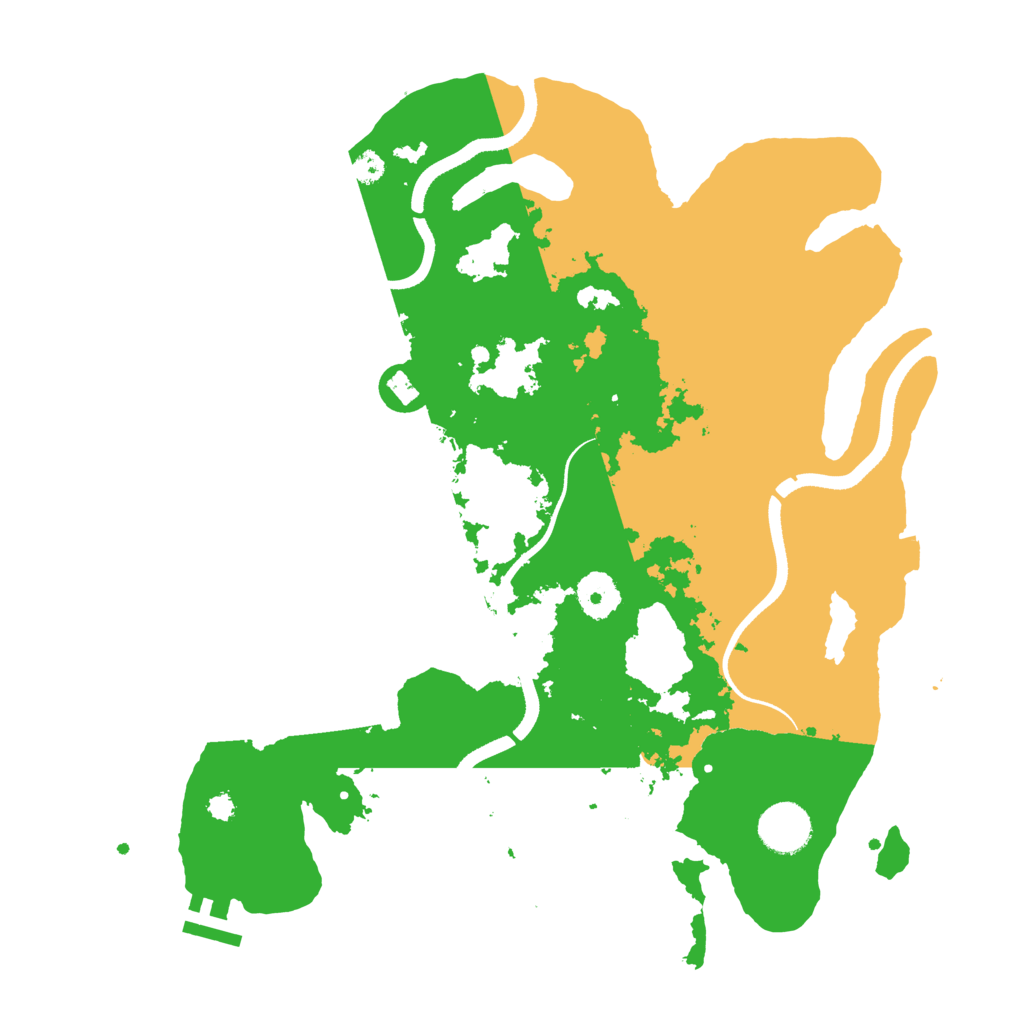 Biome Rust Map: Procedural Map, Size: 3500, Seed: 31143309