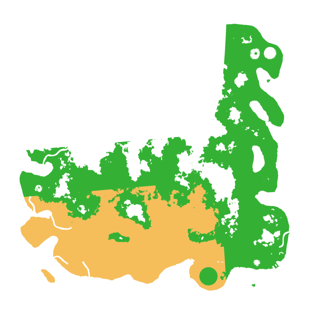 Biome Rust Map: Procedural Map, Size: 4500, Seed: 1200092842