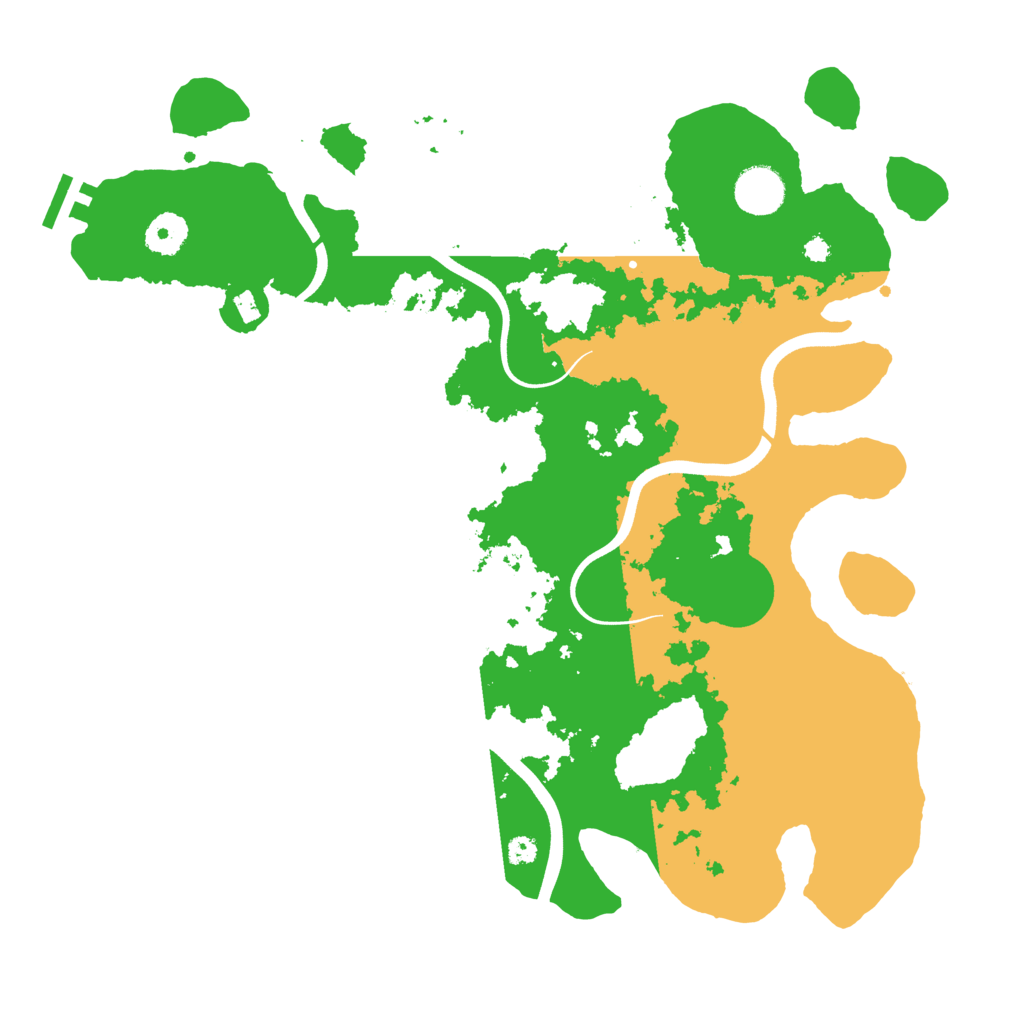 Biome Rust Map: Procedural Map, Size: 3700, Seed: 1465092683