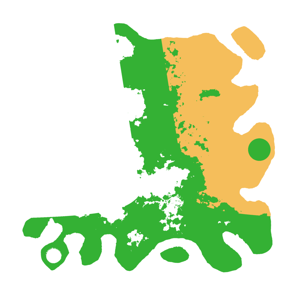 Biome Rust Map: Barren, Size: 3500, Seed: 1130105303