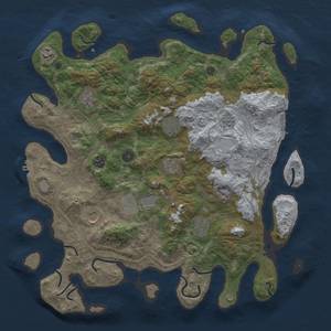 Thumbnail Rust Map: Procedural Map, Size: 4250, Seed: 1896907637, 16 Monuments