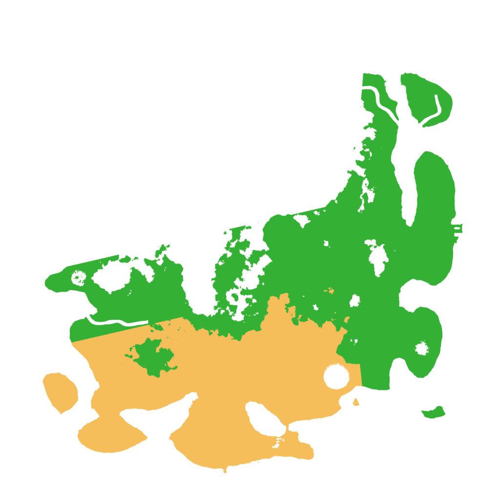 Biome Rust Map: Procedural Map, Size: 3500, Seed: 216115279