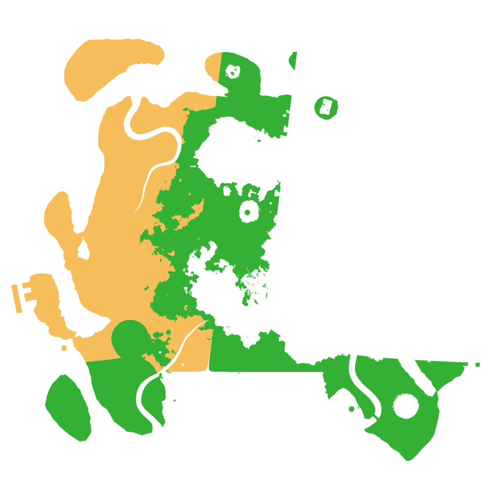 Biome Rust Map: Procedural Map, Size: 3500, Seed: 2114444