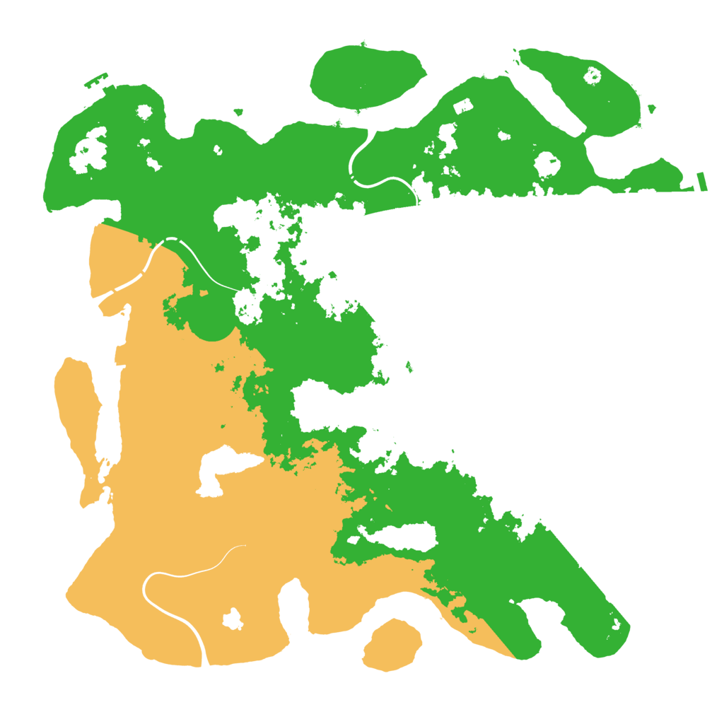 Biome Rust Map: Procedural Map, Size: 4300, Seed: 718714765