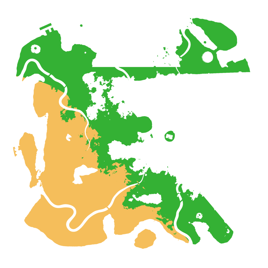 Biome Rust Map: Procedural Map, Size: 4300, Seed: 718714765
