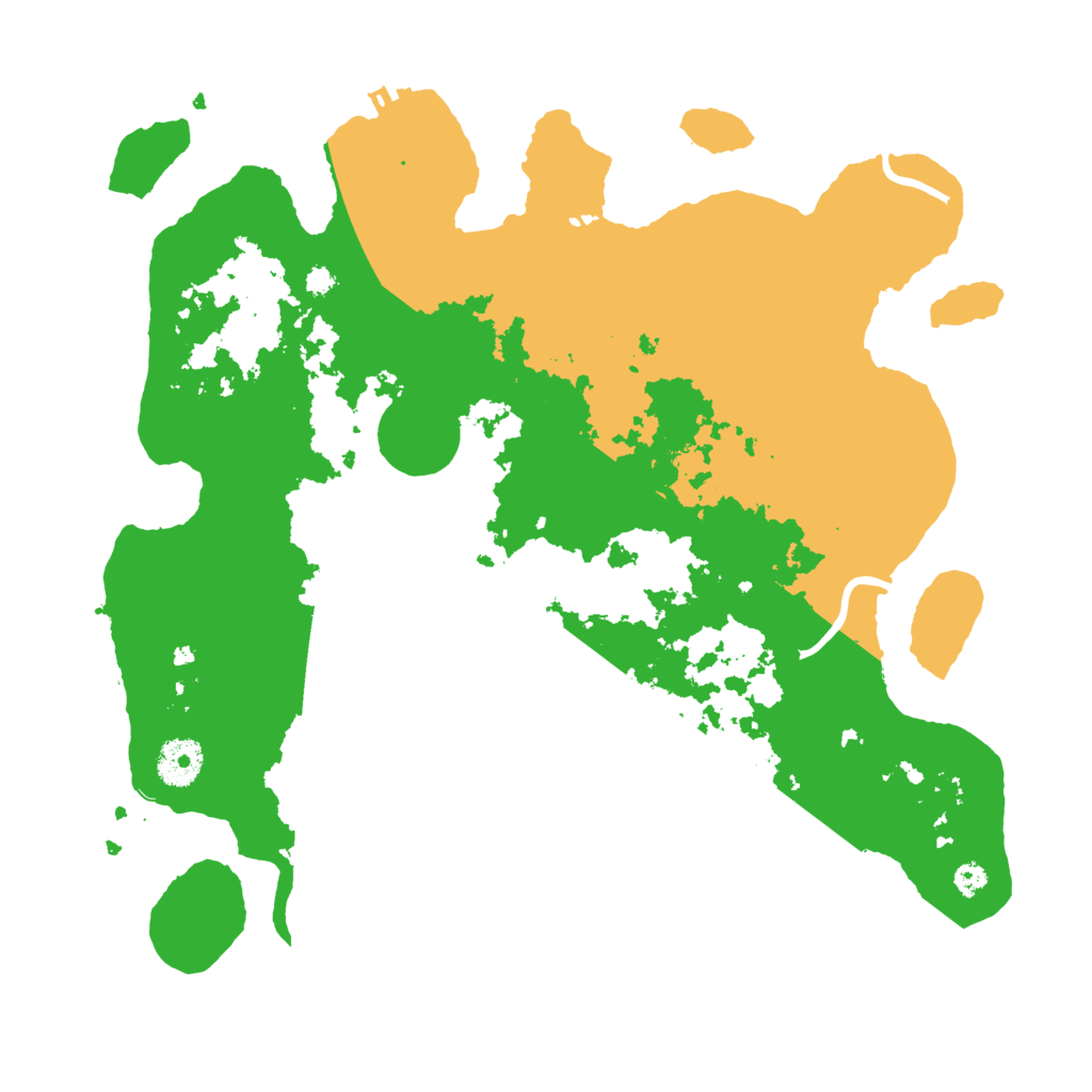 Biome Rust Map: Procedural Map, Size: 3500, Seed: 5436433