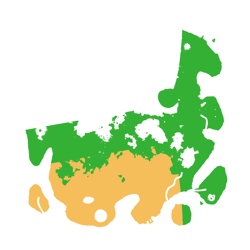 Biome Rust Map: Procedural Map, Size: 3500, Seed: 16918