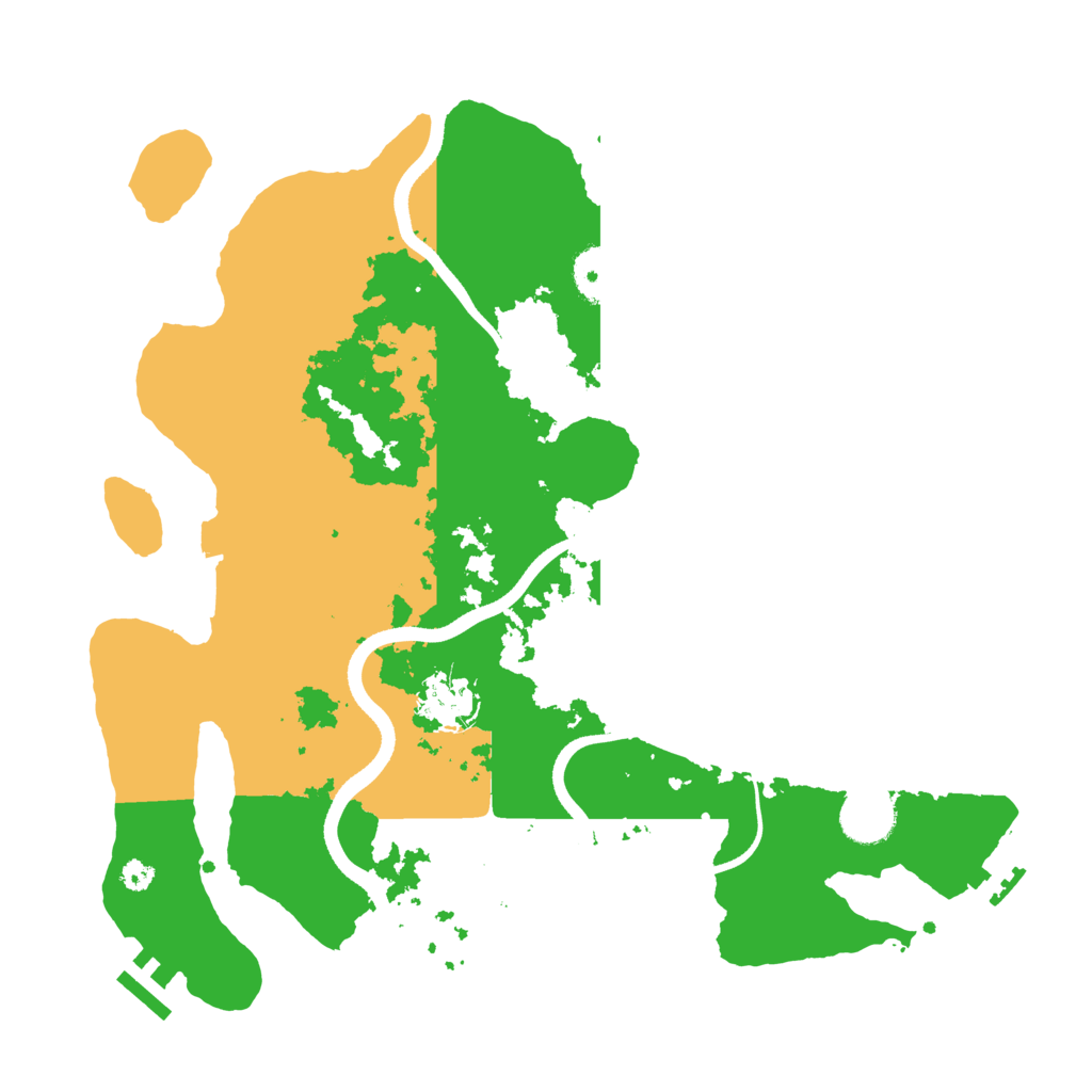 Biome Rust Map: Procedural Map, Size: 3500, Seed: 45499764