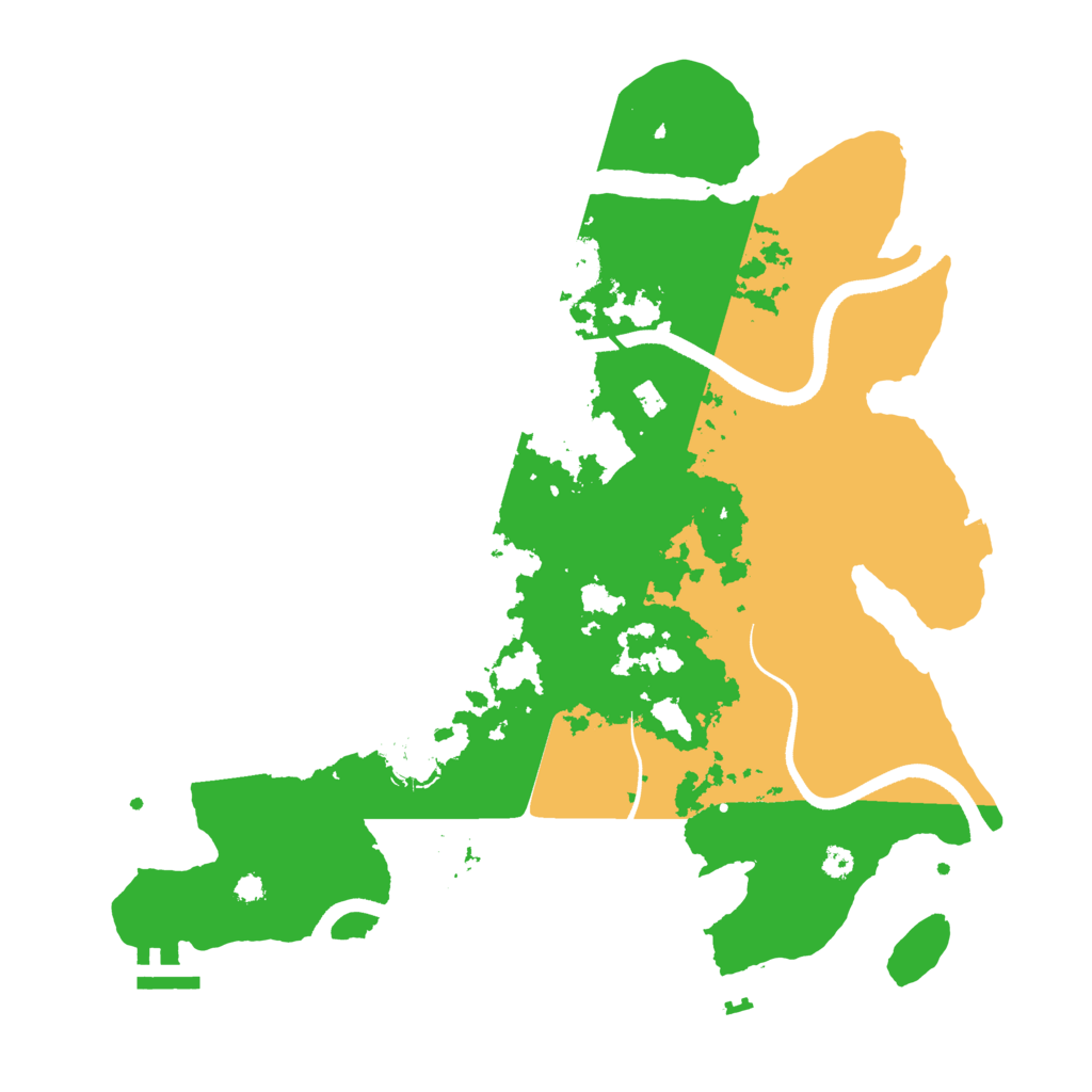 Biome Rust Map: Procedural Map, Size: 3500, Seed: 20112050