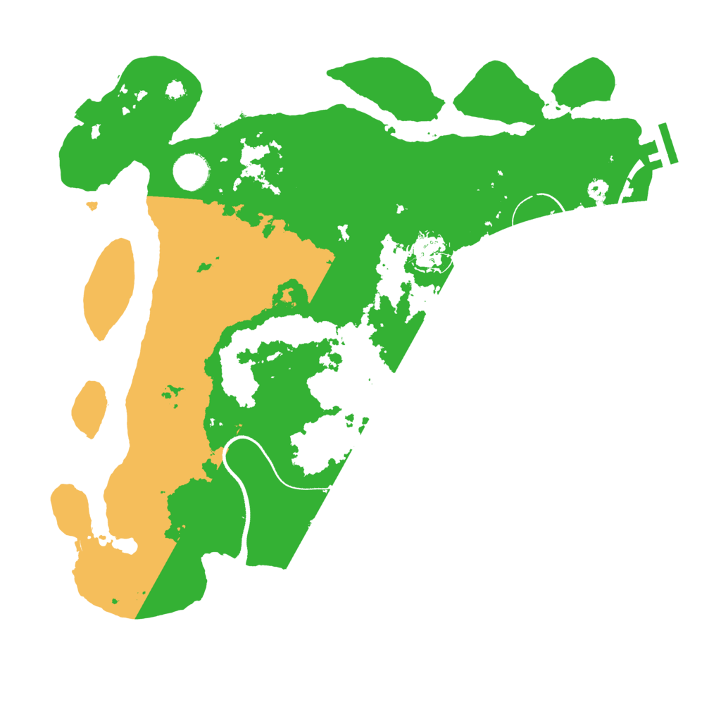 Biome Rust Map: Procedural Map, Size: 3500, Seed: 43421125