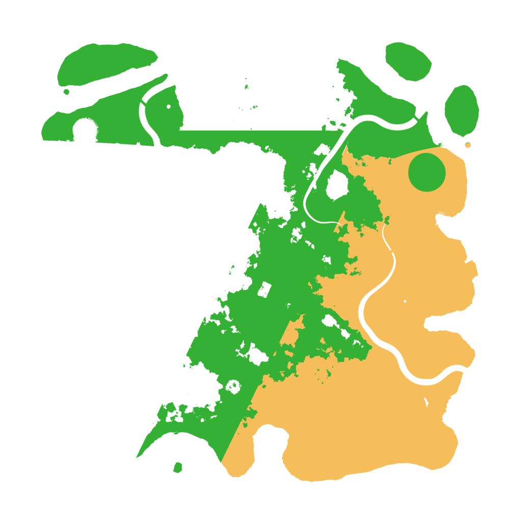 Biome Rust Map: Procedural Map, Size: 3700, Seed: 2079944010