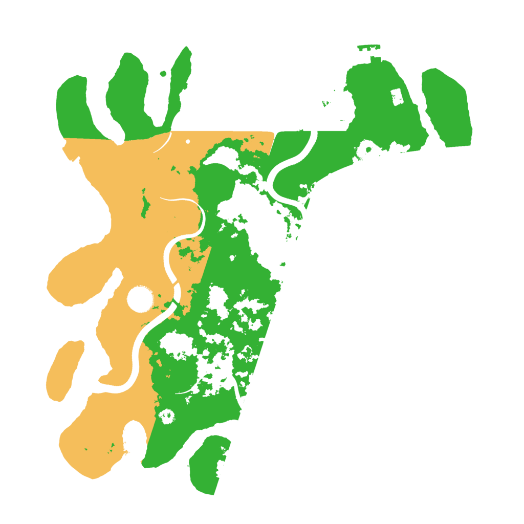 Biome Rust Map: Procedural Map, Size: 3500, Seed: 57041300