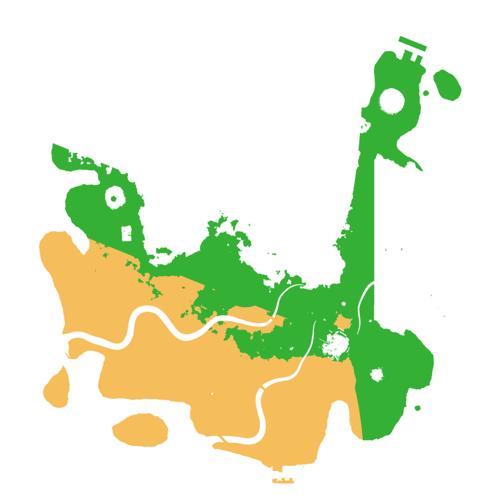 Biome Rust Map: Procedural Map, Size: 3500, Seed: 2084895873