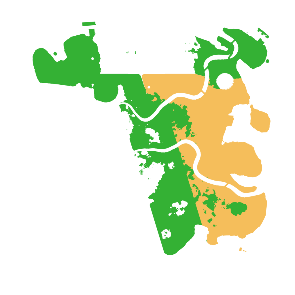Biome Rust Map: Procedural Map, Size: 3200, Seed: 1385195488