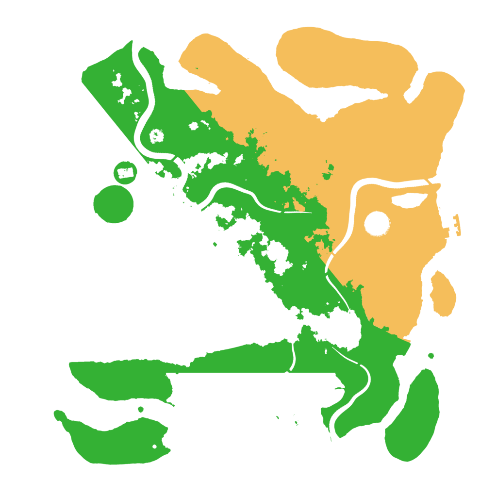 Biome Rust Map: Procedural Map, Size: 3500, Seed: 1934380