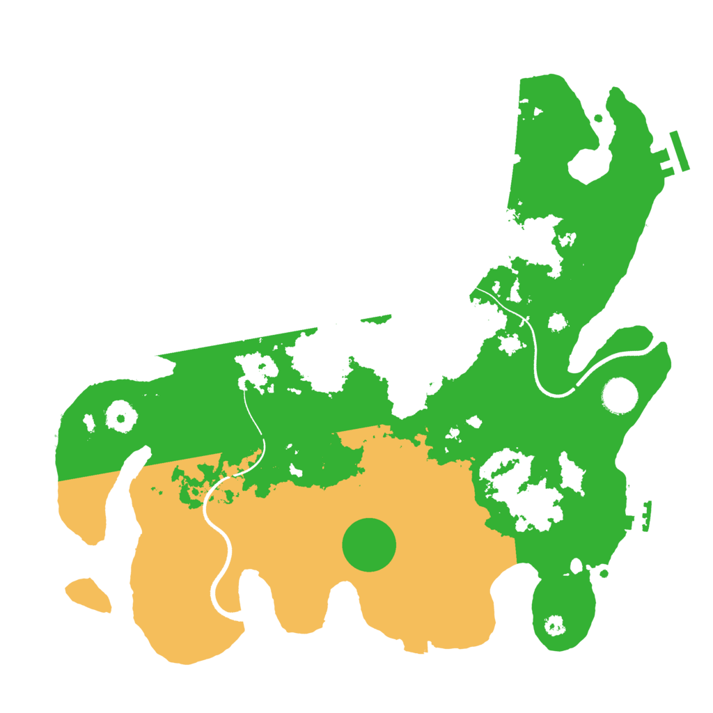 Biome Rust Map: Procedural Map, Size: 3500, Seed: 2041863026