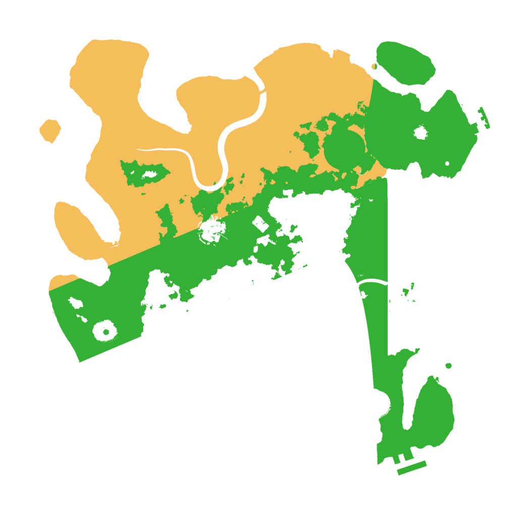 Biome Rust Map: Procedural Map, Size: 3500, Seed: 6839781