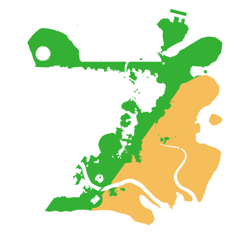 Biome Rust Map: Procedural Map, Size: 3000, Seed: 87197590