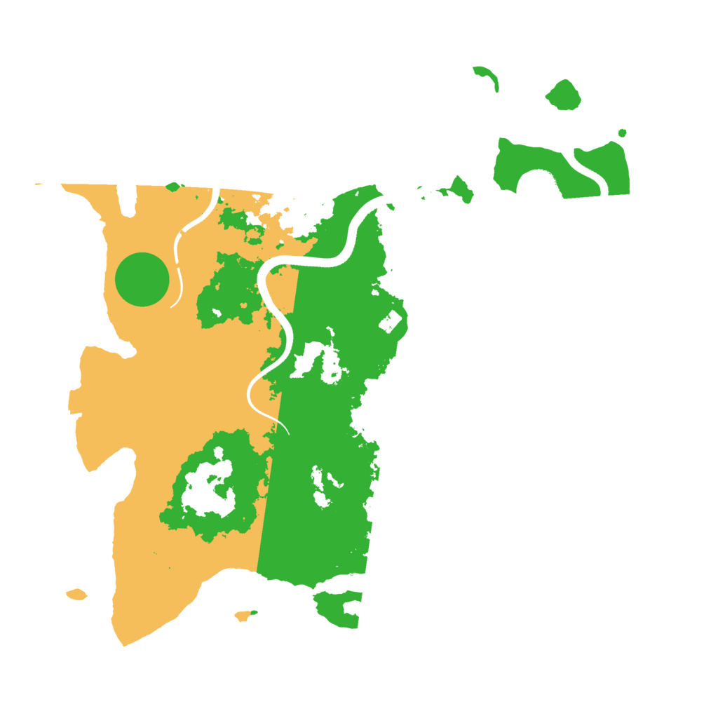 Biome Rust Map: Procedural Map, Size: 3500, Seed: 63967519