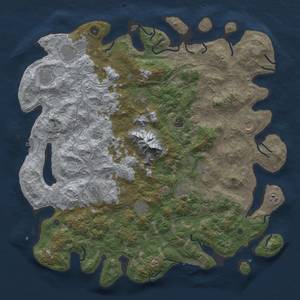 Thumbnail Rust Map: Procedural Map, Size: 5000, Seed: 86573542, 18 Monuments