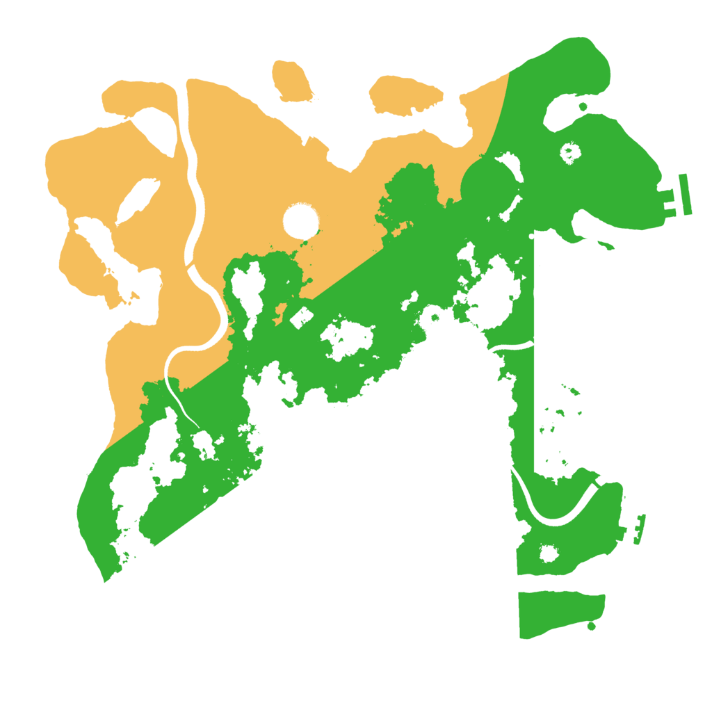Biome Rust Map: Procedural Map, Size: 3500, Seed: 36259343