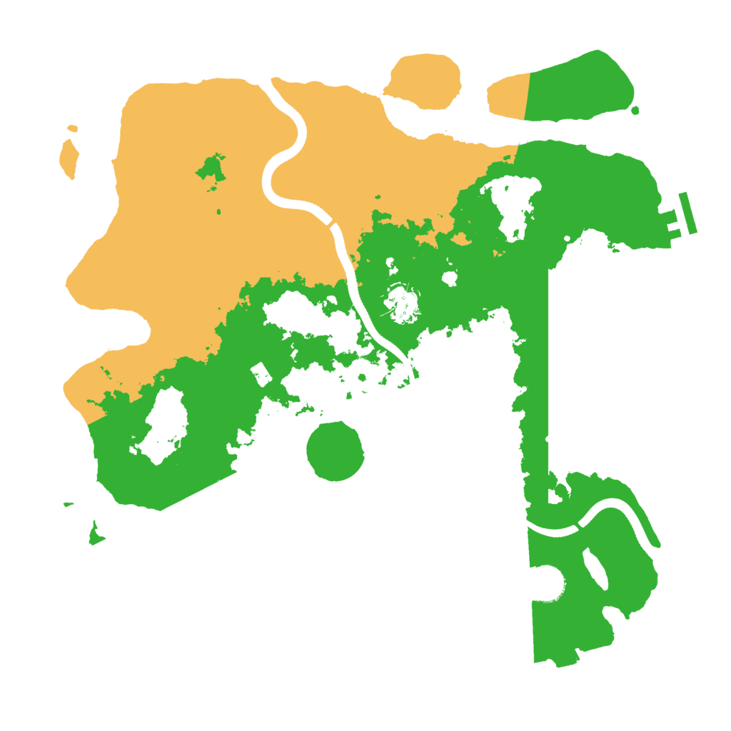 Biome Rust Map: Procedural Map, Size: 3500, Seed: 130333061