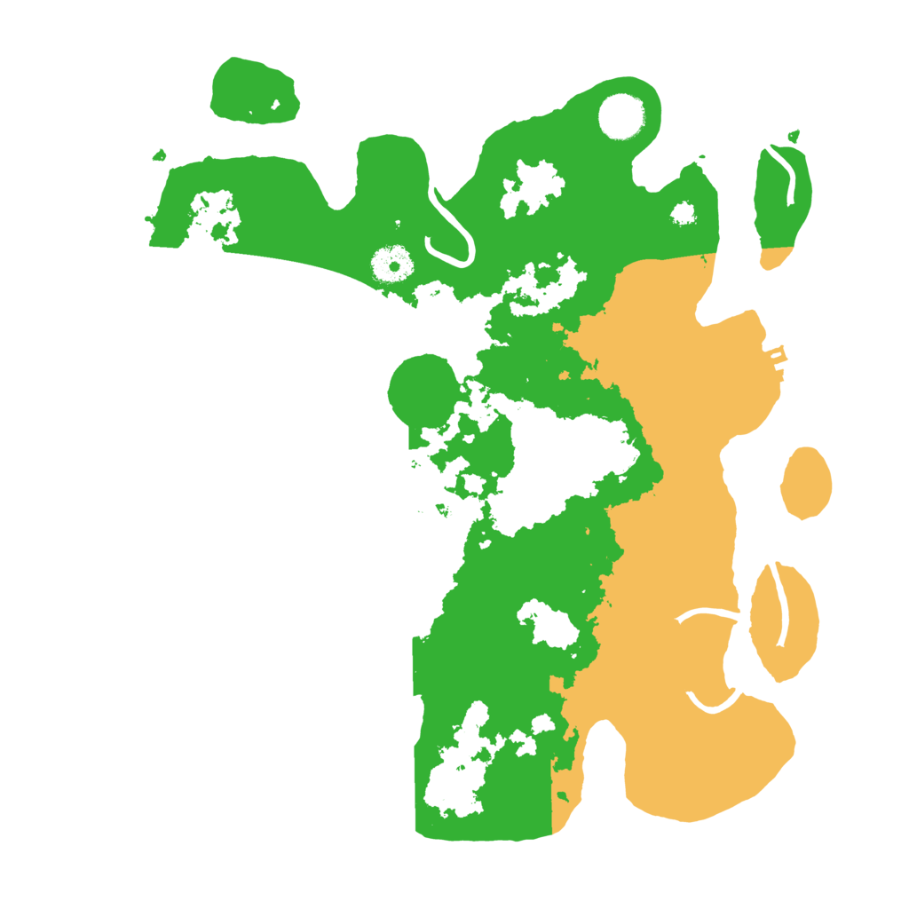 Biome Rust Map: Procedural Map, Size: 3500, Seed: 43772242