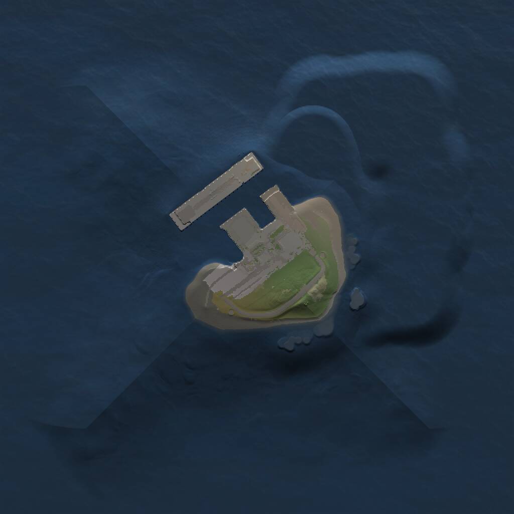 Rust Map: Procedural Map, Size: 1000, Seed: 5436433, 2 Monuments