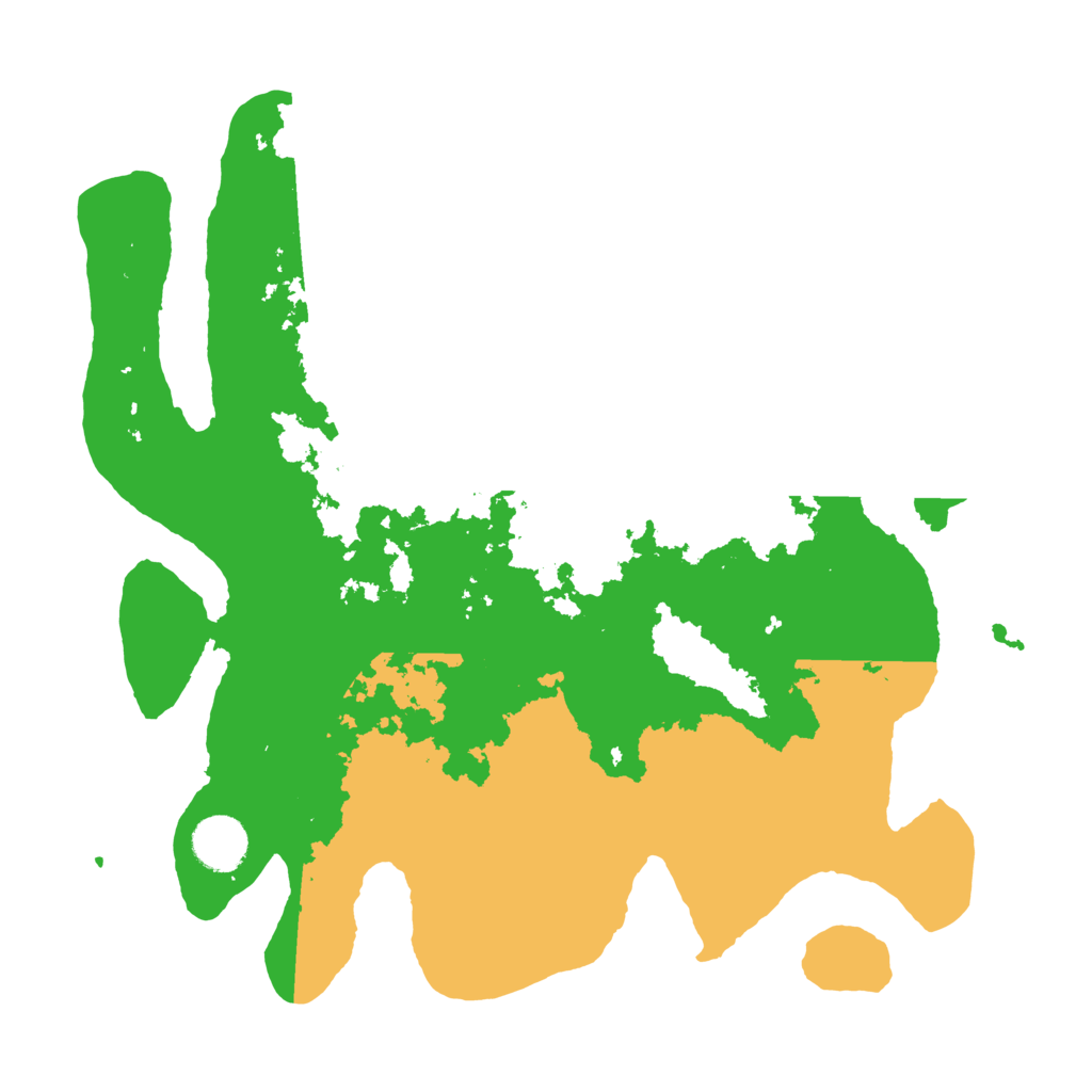 Biome Rust Map: Barren, Size: 3500, Seed: 4516570