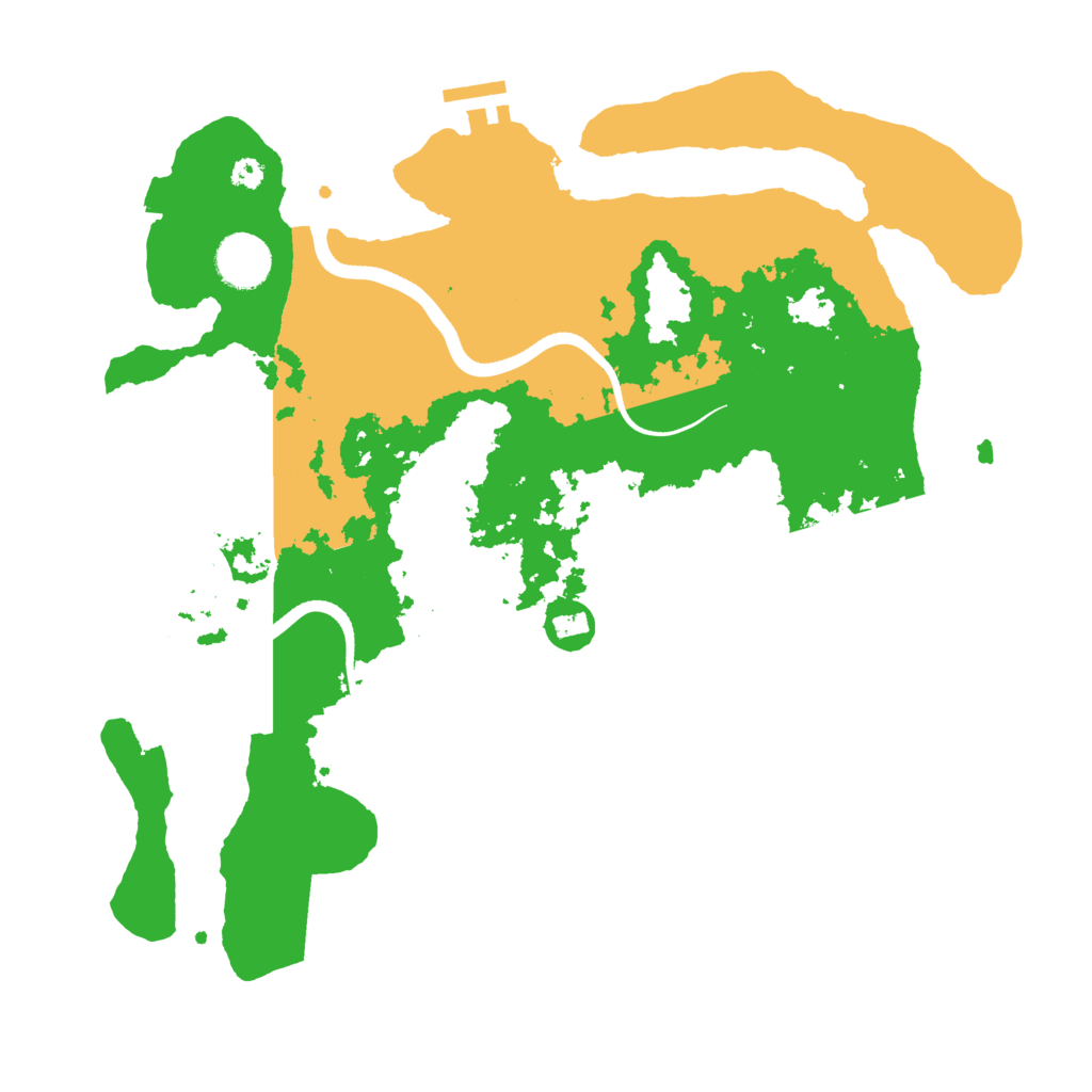 Biome Rust Map: Procedural Map, Size: 3500, Seed: 29793875