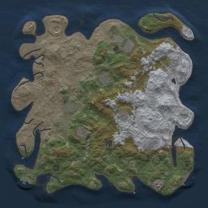 Thumbnail Rust Map: Procedural Map, Size: 4300, Seed: 1035931813, 18 Monuments