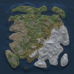 Thumbnail Rust Map: Procedural Map, Size: 3650, Seed: 2139570192, 16 Monuments