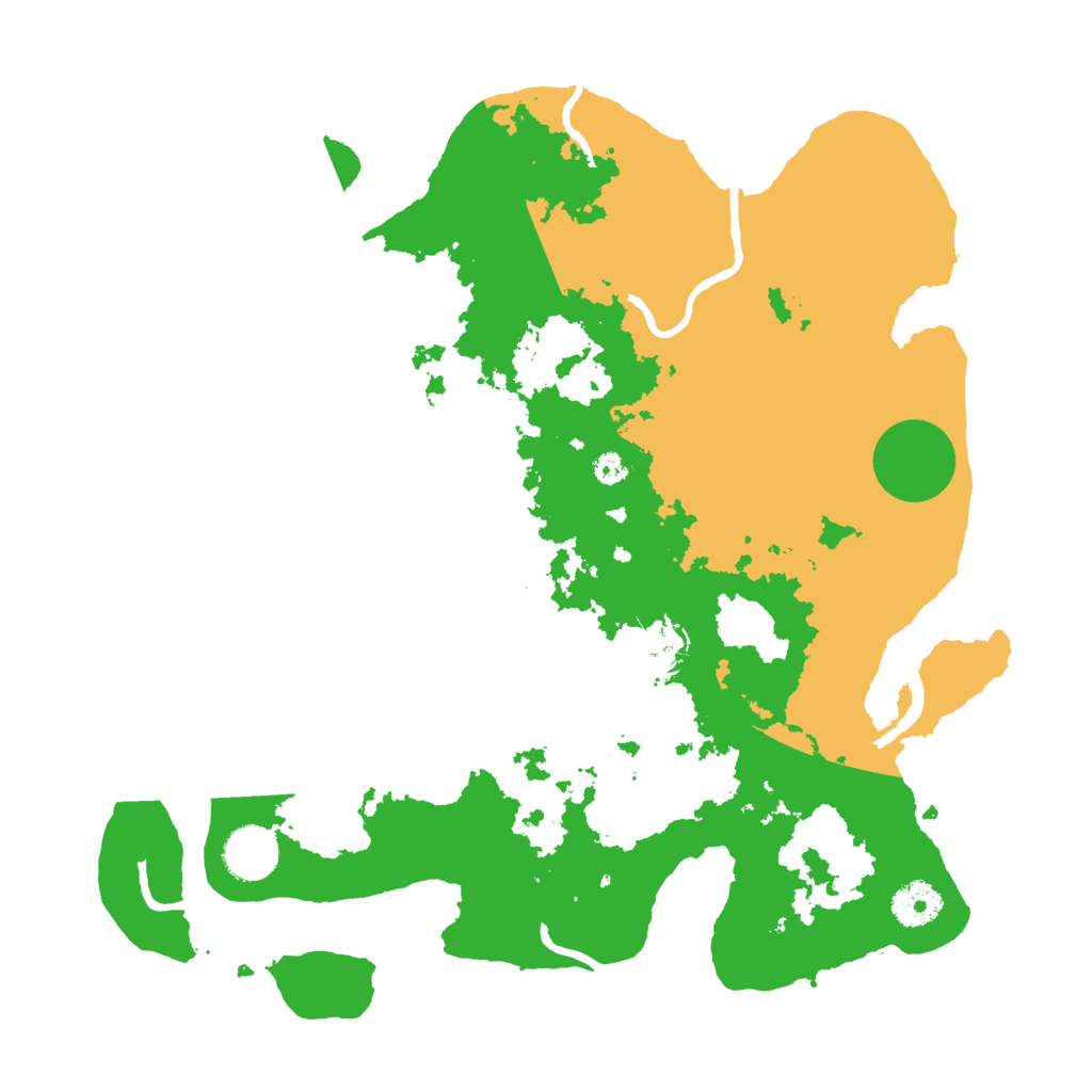 Biome Rust Map: Procedural Map, Size: 3500, Seed: 1181028844
