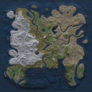 Thumbnail Rust Map: Procedural Map, Size: 4250, Seed: 102248588, 15 Monuments